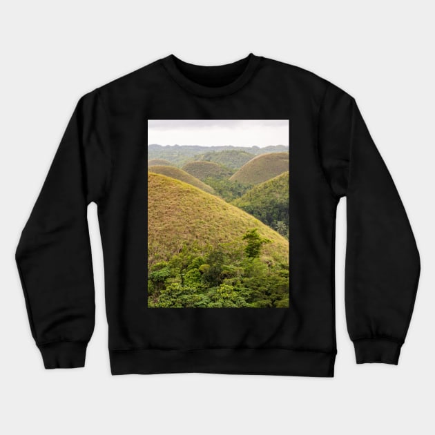 The Chocolate Hills, Carmen, Bohol, Philippines Crewneck Sweatshirt by Upbeat Traveler
